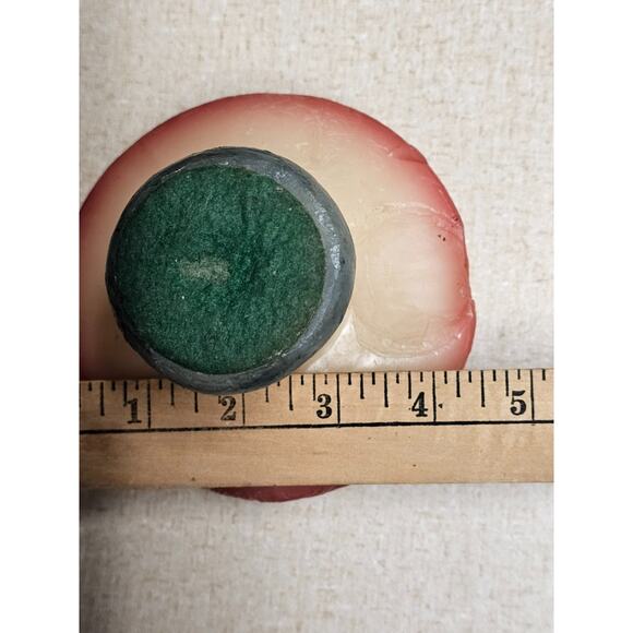 Vintage 70s Groovy Mushroom Wax Candle Decor 5” Tall Mushie Collector - Picture 6 of 7